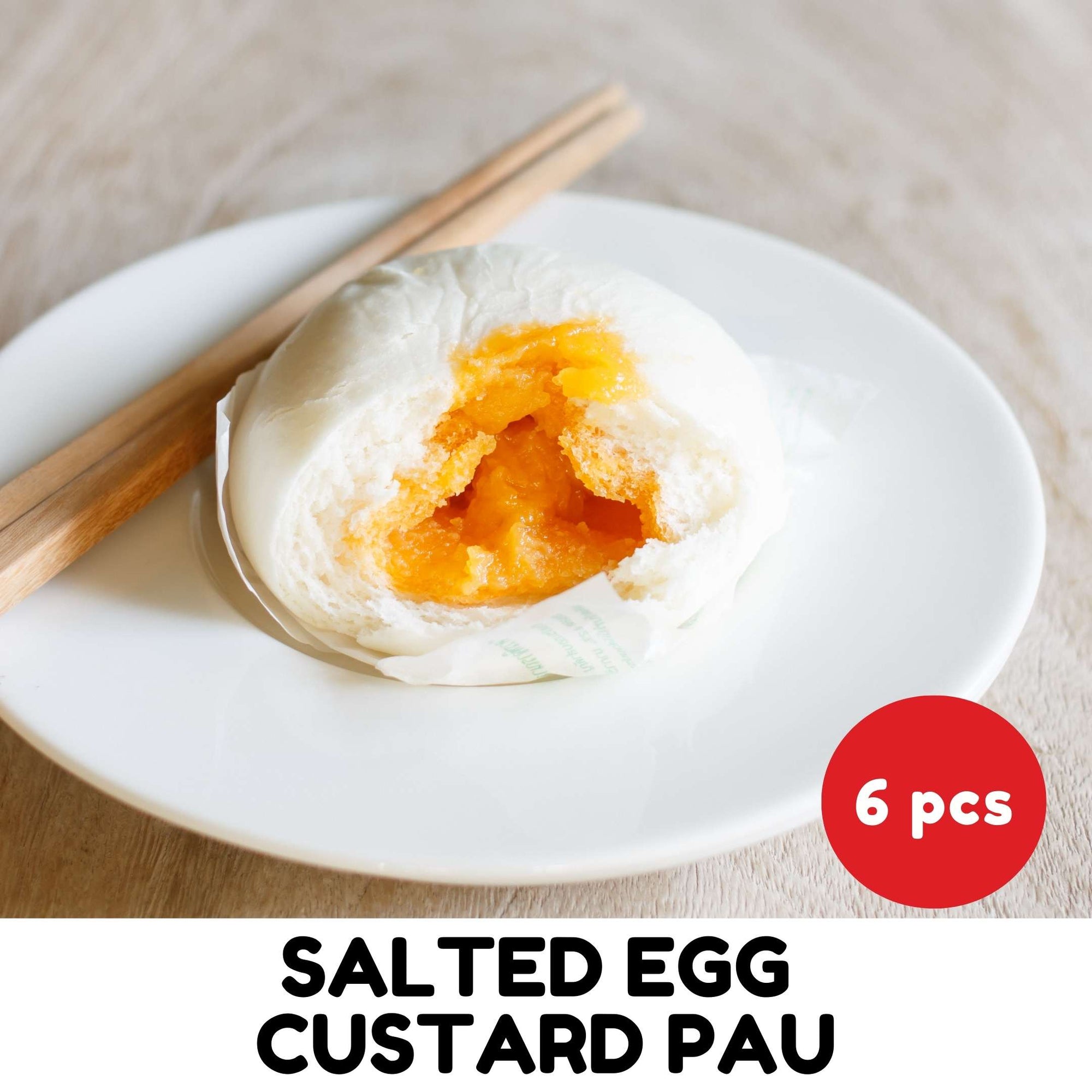 6 Pieces of Salted Egg Custard buns/pau