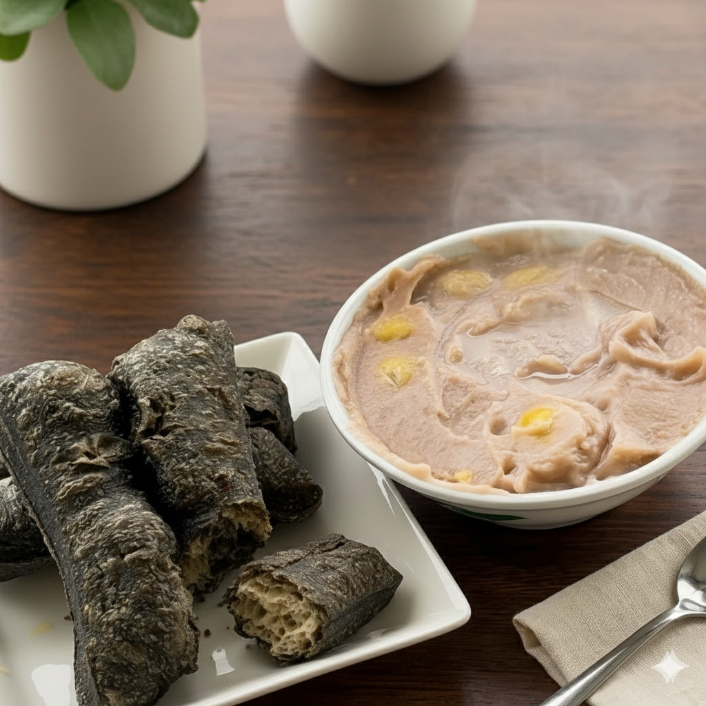 You Tiao with Orh Nee (Yam Paste)