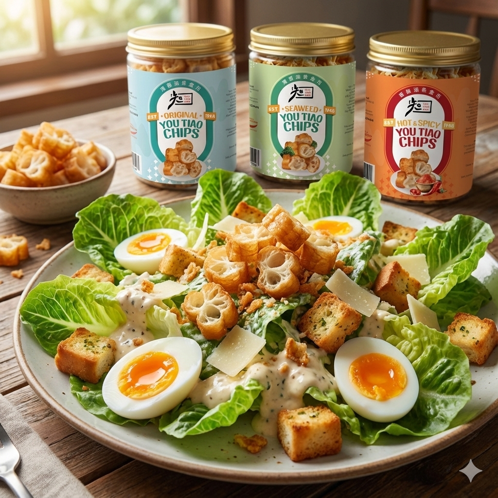 You Tiao Chips with Salad