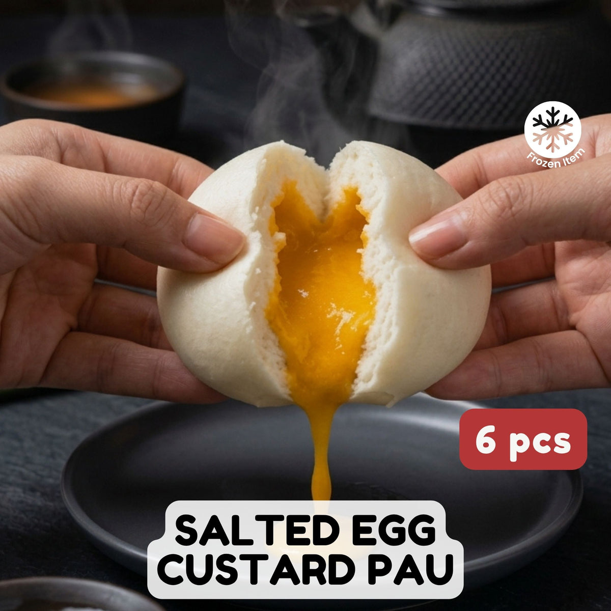 Salted Egg Custard Pau