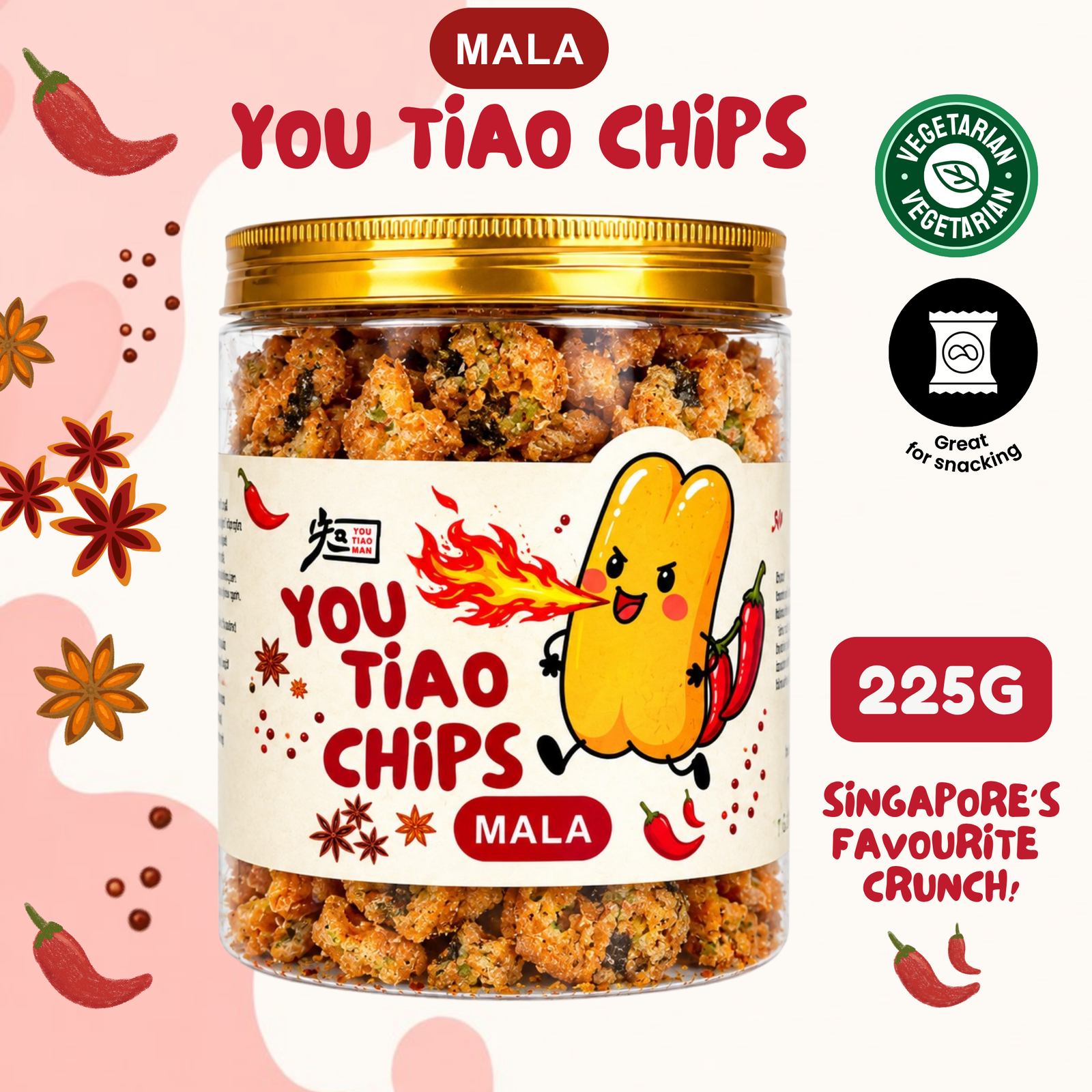 You Tiao Chips (Mala Flavour)