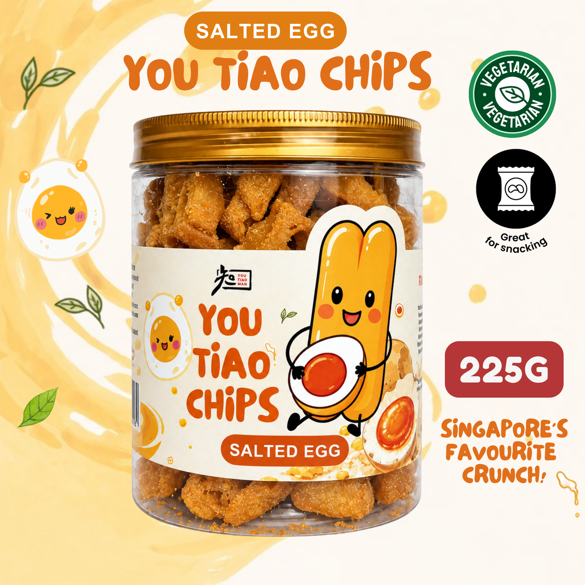 You Tiao Chips (Salted Egg Flavour)