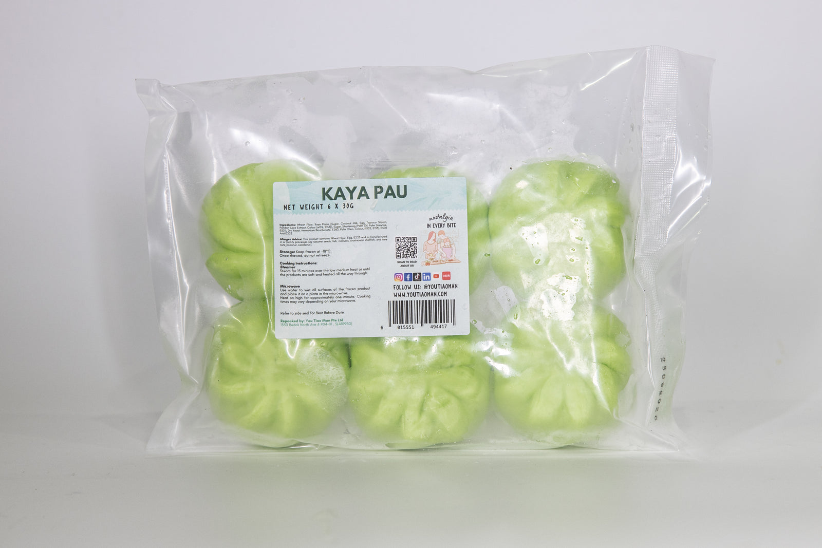 6 Pieces of Kaya Buns/ Kaya Pau
