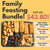 Family Feasting Bundle: Traditional mini you tiao, Otah charcoal you tiao, sotong you tiao, curry samosa on a tray