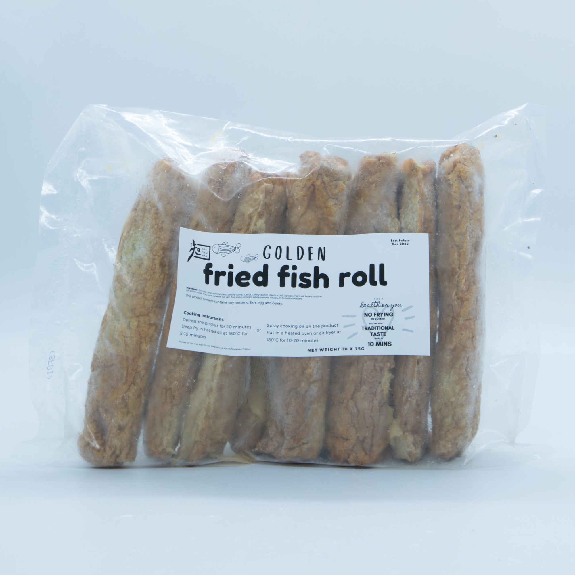 Golden Fried Fish Roll